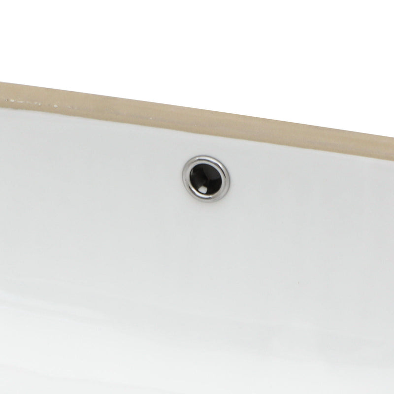 Modern Ceramic Undermount Bathroom Sink With Overflow, High Quality by HouseOfZazla