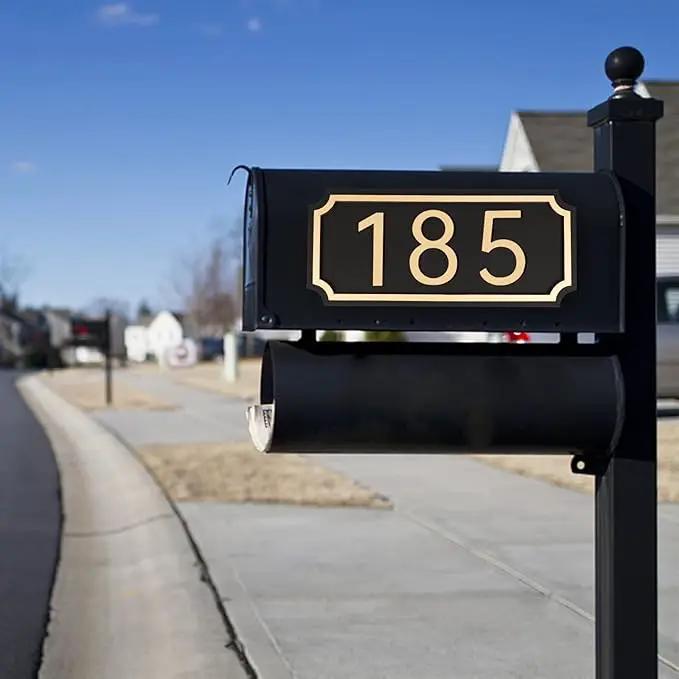 House Numbers for Outside, Address Plaques, Mailbox Numbers, Two Sets of Numbers from 0-9, Personalized Address Signs for House, Mailbox, Apartment, Office, Hotel, Classroom, Garden. Decorative Numbers Plaque. by GreenHaven Gardens