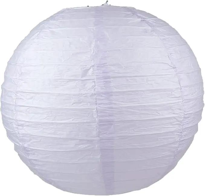 WYZworks Round Paper Lanterns 10 Pack (Light Lavender, 10") - Hanging Paper Lanterns Lamp for Wedding, Birthday, Party and Home Decorations with 8", 10", 12", 16" Option by GreenHaven Gardens