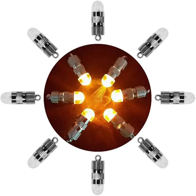 SumDirect Pack of 100 LED Mini Non-Blinking Lights for Paper Lanterns Balloons Floral Wedding Halloween Christmas Party Decoration Centerpieces (100, Orange Yellow) by GreenHaven Gardens