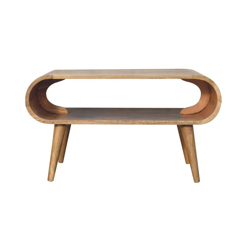 Solid Wood Open Coffee Table by HouseOfZazla