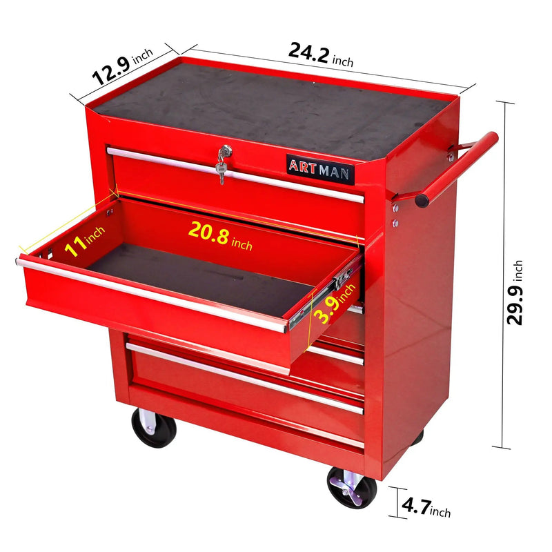 Multifunctional Tool Cart With Wheels And Drawers by HouseOfZazla