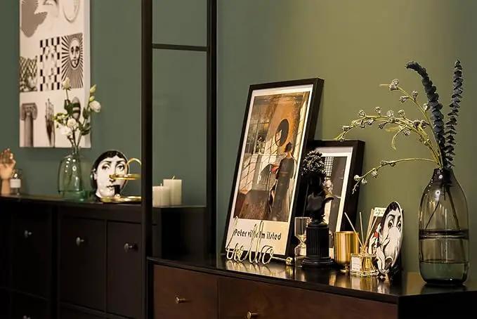Dimoon 118''x17.7'' Green Peel and Stick Wallpaper Contact Paper Modern Self Adhesive Wall Paper Removable Renter Friendly Textured Solid Color Shelf Cabinet Vinyl Roll (118''x17.7'',Leaf Green) by GreenHaven Gardens