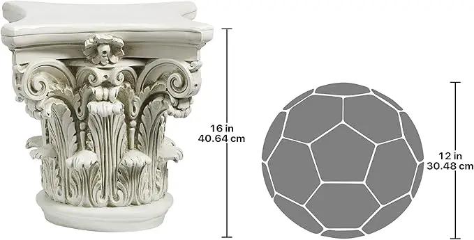 Design Toscano The Corinthian Pillar, Capital Small by GreenHaven Gardens