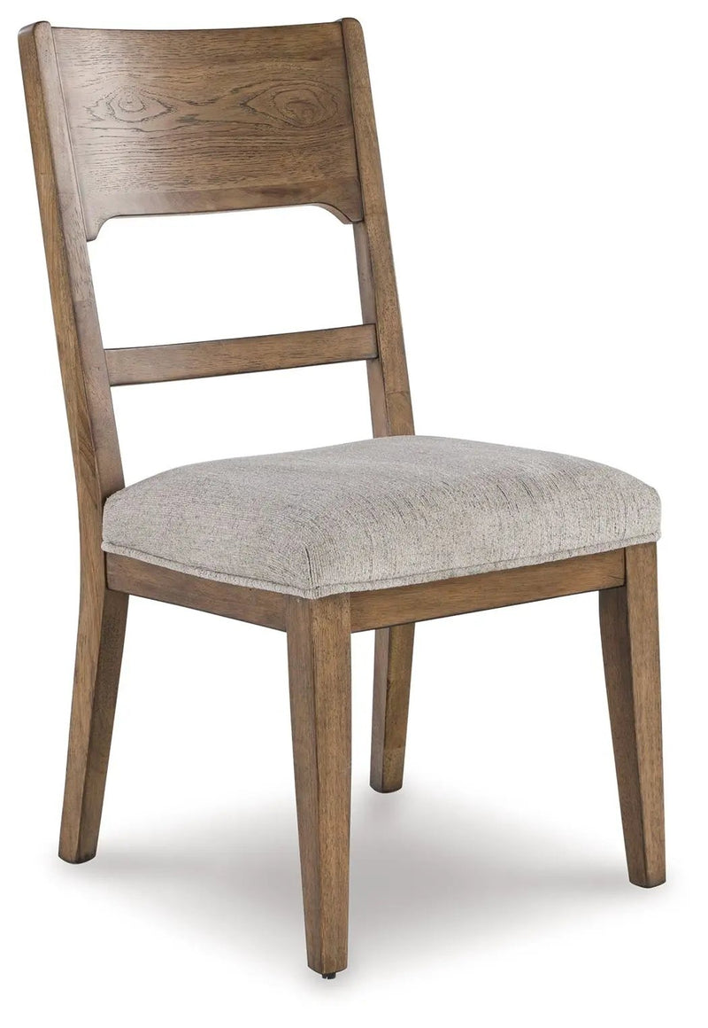 Cabalynn - Dining Uph Side Chair (Set of 2) - Oatmeal / Light Brown by Unique Piece Furniture