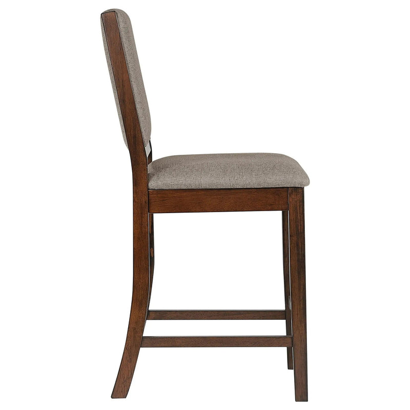 Allen - Upholstered Counter Chair (Set of 2) - Oak by HouseOfZazla