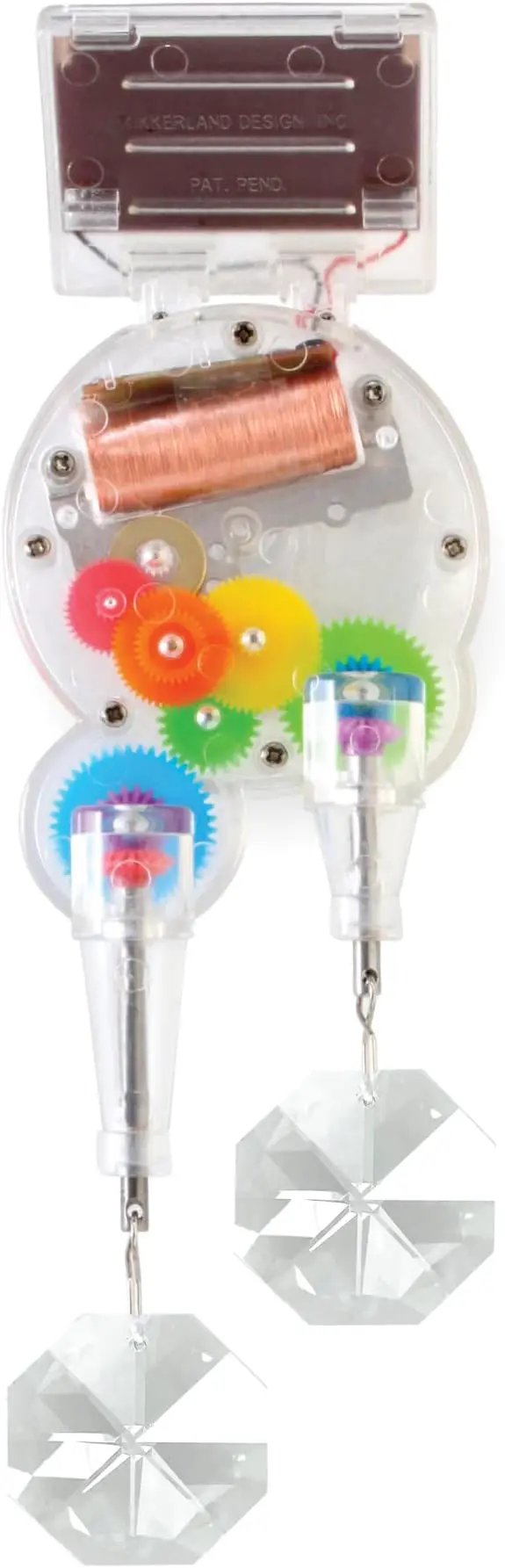 Kikkerland Solar Powered Rainbow Maker – Prism Suncatcher, Fun Home Window Decor – Unique Gift for Christmas & Birthdays – Double Crystal by GreenHaven Gardens