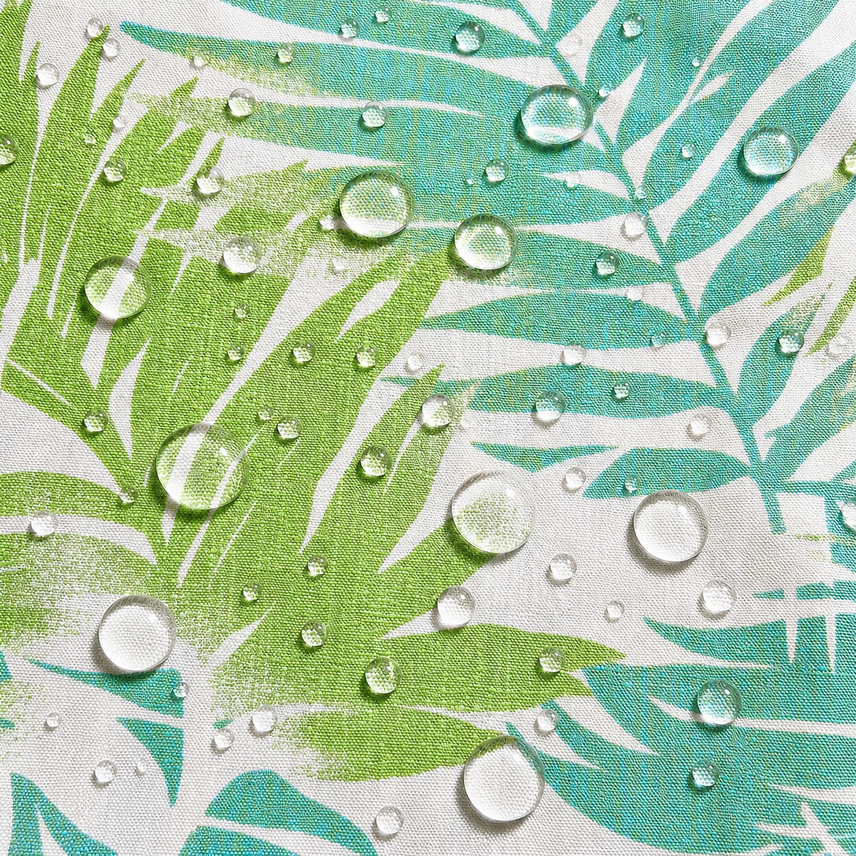 6 Pack Outdoor Pillow Covers - Aqua Tropical Palm by HouseOfZazla