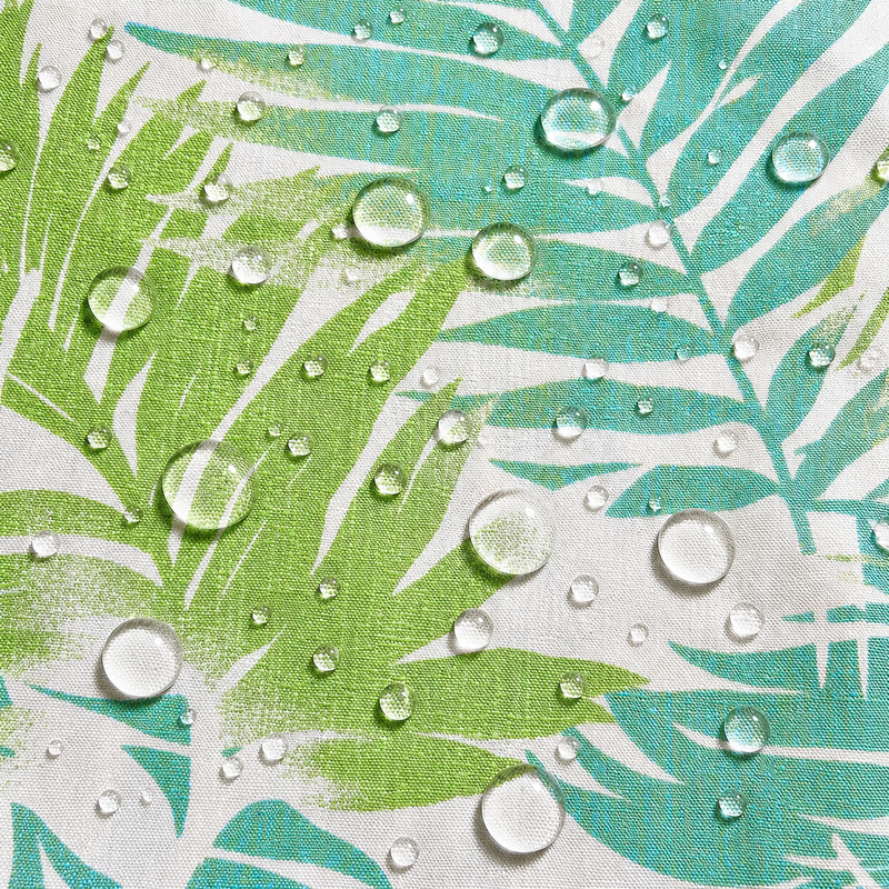 6 Pack Outdoor Pillow Covers - Aqua Tropical Palm by HouseOfZazla