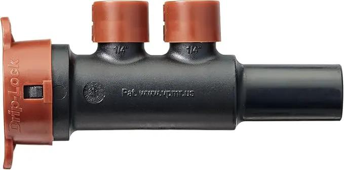 Orbit 67047-1/2" x 1/4" Drip-Lock 2-Port Extension Manifold (20) by GreenHaven Gardens