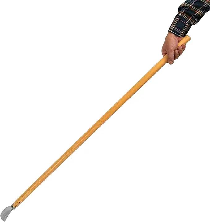 Garden Hoe Long Handle 42-3/4" Heavy Duty Japanese Stainless Steel, Made in JAPAN, Weeding Sickle Tool, Stand Up Weeder Hand Tool by GreenHaven Gardens