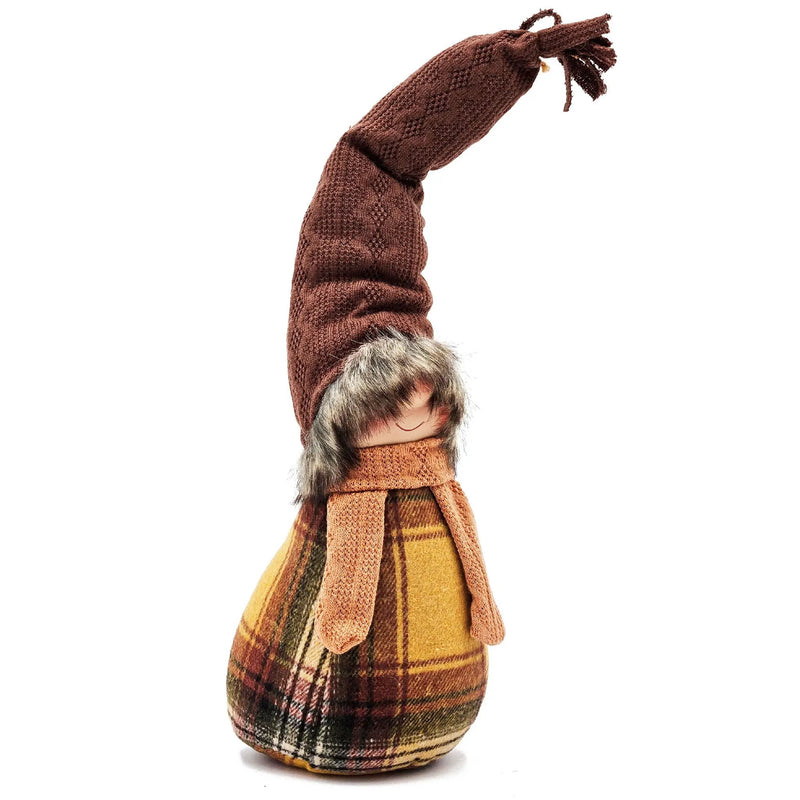Gnomes Decorations For Fall Thanksgiving Table Decorations (Set of 2) - Brown / Yellow by Unique Piece Furniture