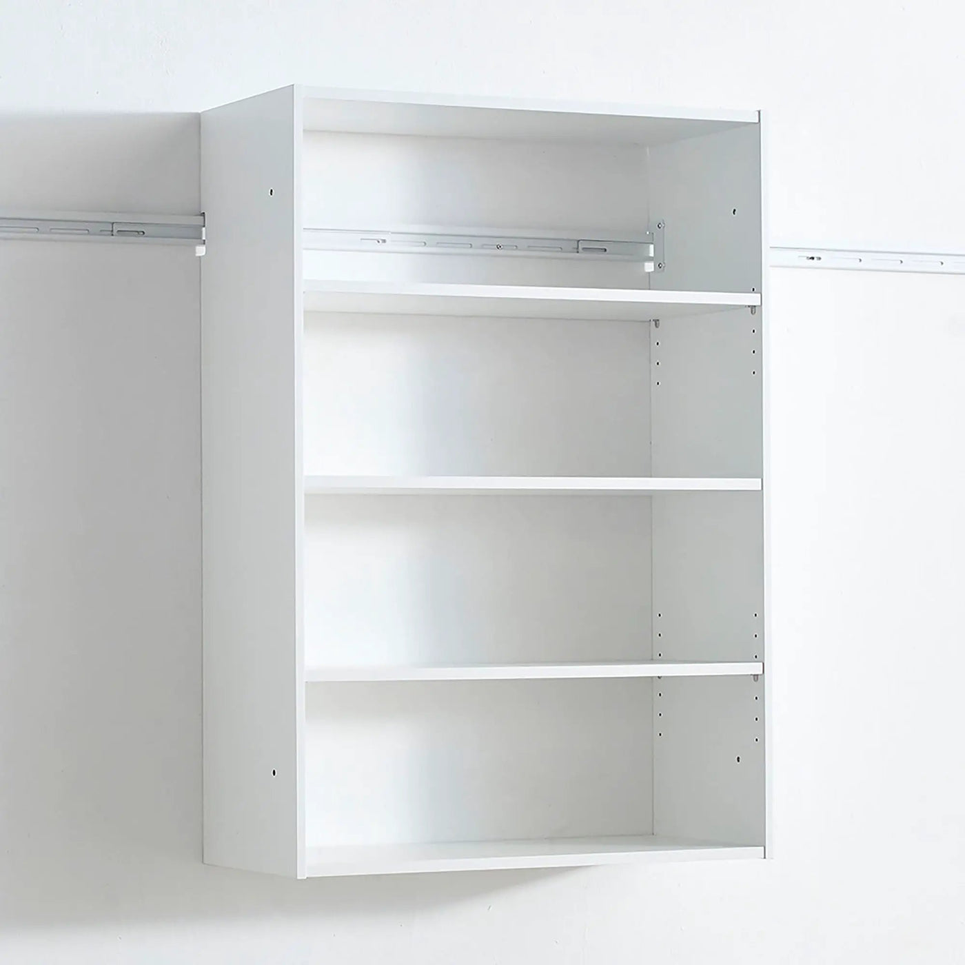 Devi - Wall Mounted Wood Closet System With Modular Design And Ample Storage by HouseOfZazla