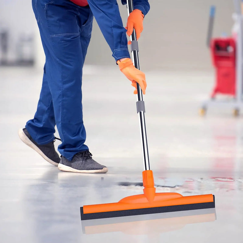 ITTAR Heavy-Duty Floor Squeegee, 62" Adjustable Handle, EVA Foam Blade, Ideal for Concrete, Garage, Patio & More by GreenHaven Gardens