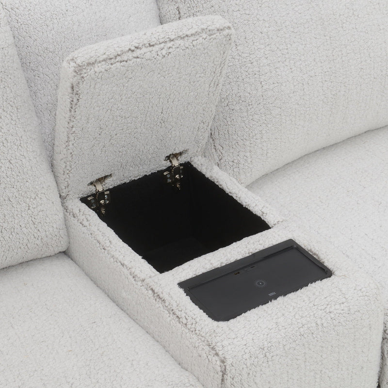 Tarrance - Modular Power Recliner Sectional - Gray by HouseOfZazla