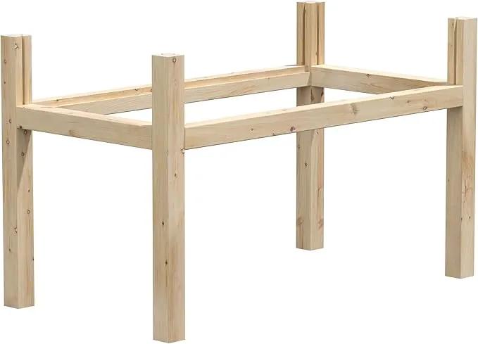 Greenes Fence Original Cedar Elevated Garden Bed, 24" W x 48" L x 31" H - Made in USA with North American Cedar by GreenHaven Gardens