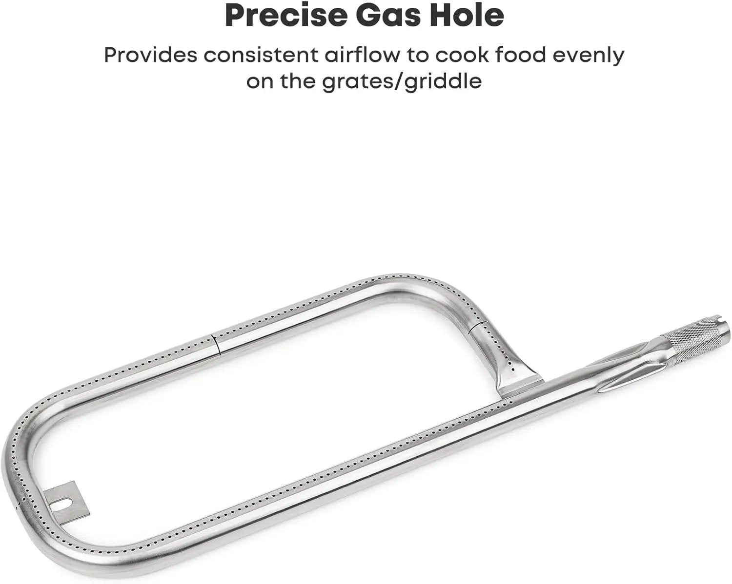 Stanbroil 17 Inch Grill Burner Tube for Weber Q1200, Q1000, Q100, Q120, Baby Q Gas Grill, 304 Stainless Steel 69957 Burner Tube for Weber 386001, 386002, 516002, 516001, 50060001, 51060001 by GreenHaven Gardens