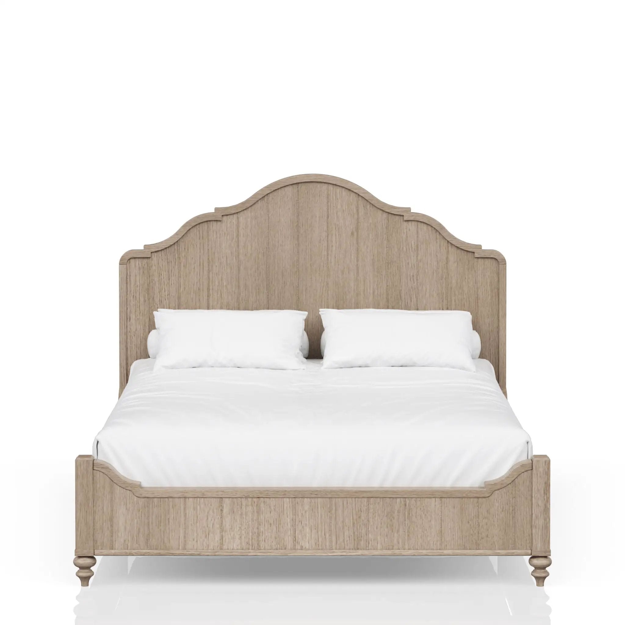 Panel Bedroom Set With 3 Drawer Nightstand, Casual Dresser, Cane Mirror, 3 Drawer Cane Front Chest And Bench by HouseOfZazla