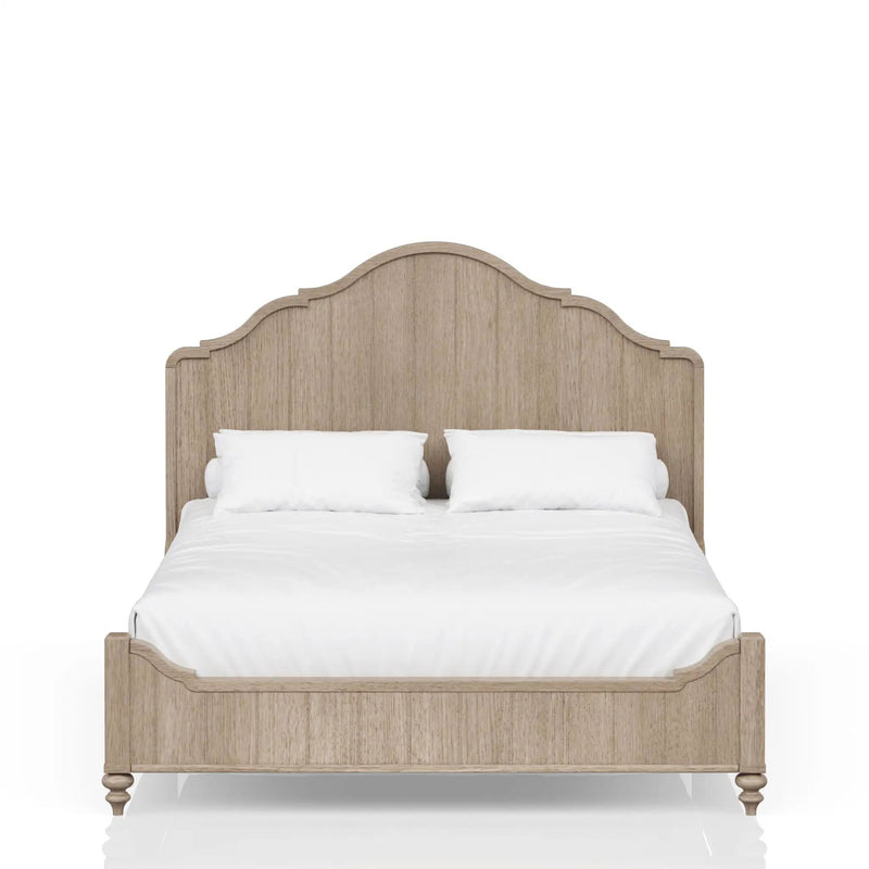 Panel Bedroom Set With 3 Drawer Nightstand, Casual Dresser, Cane Mirror, 3 Drawer Cane Front Chest And Bench by HouseOfZazla