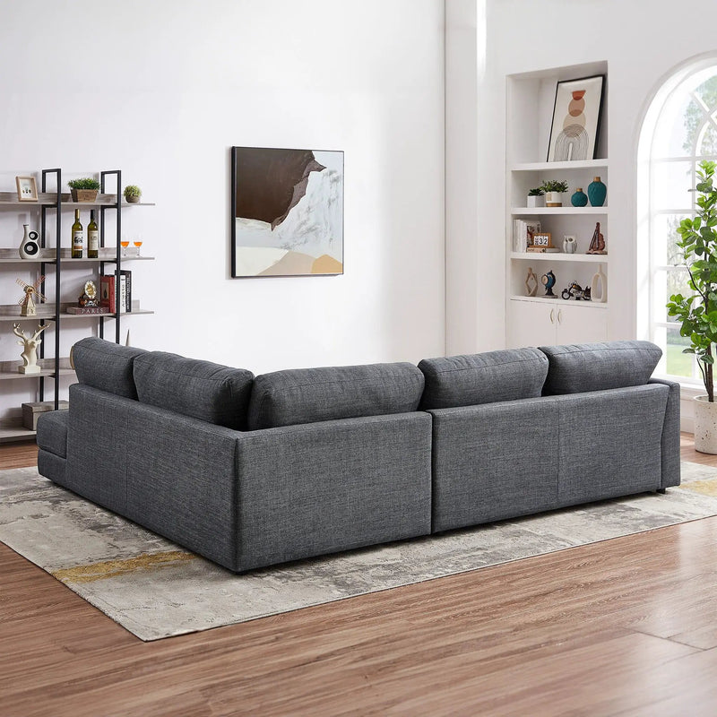 Glander - Comfortable Cozy Sectional Sofa by HouseOfZazla