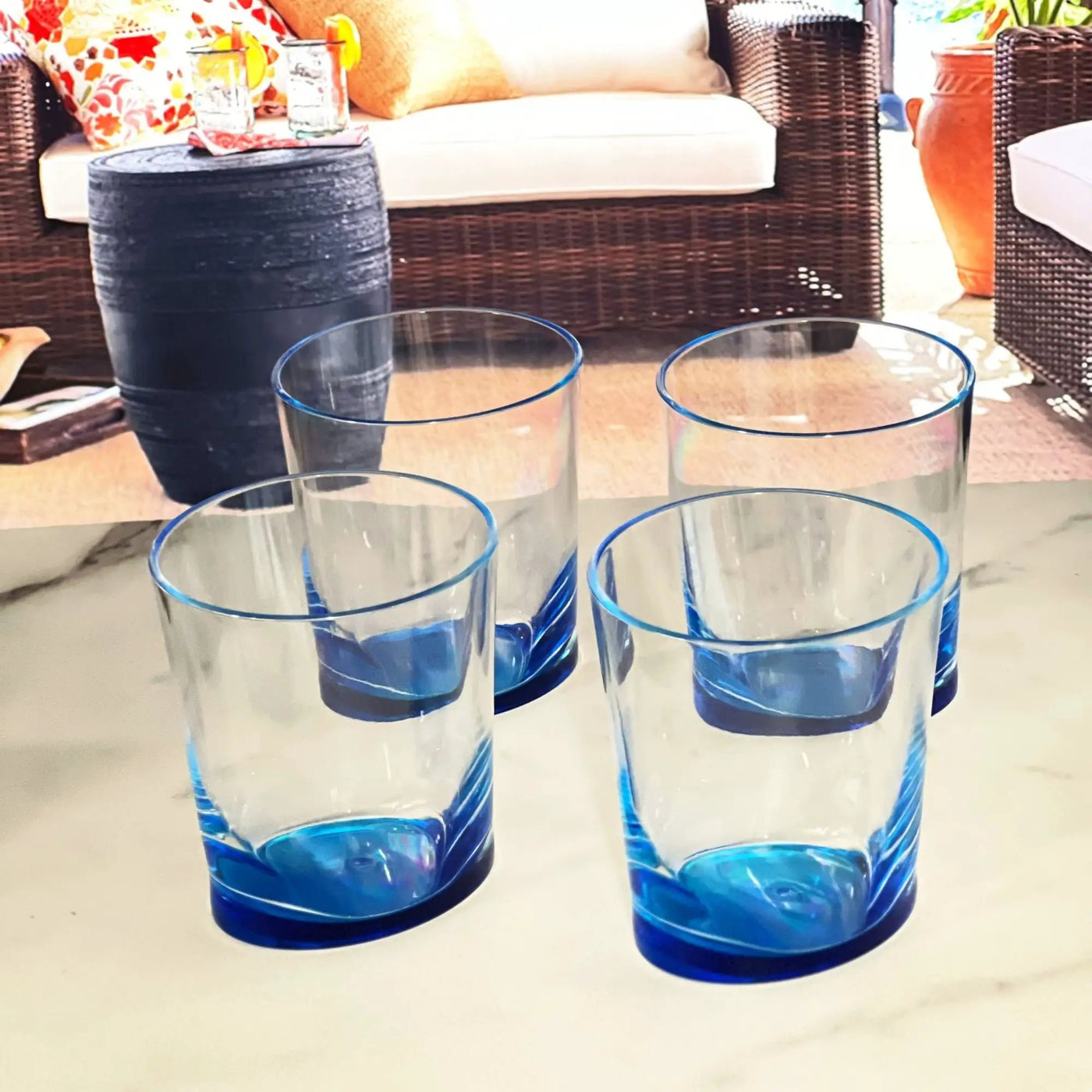 Oval Halo Acrylic Glasses (Set of 4) by HouseOfZazla