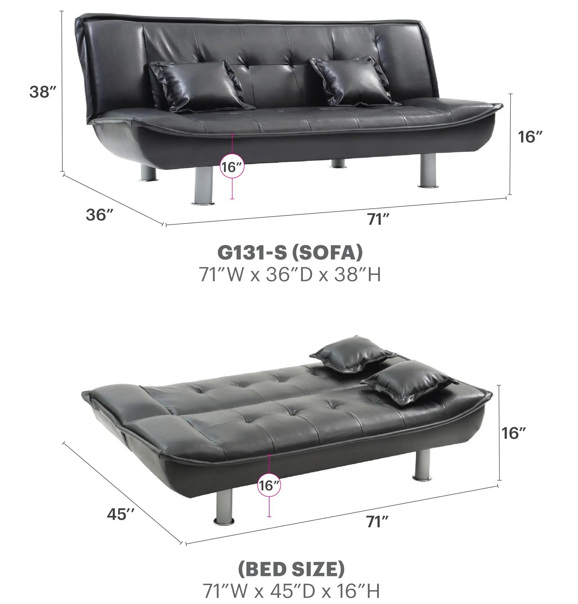 Lionel - Sofa Bed by Unique Piece Furniture