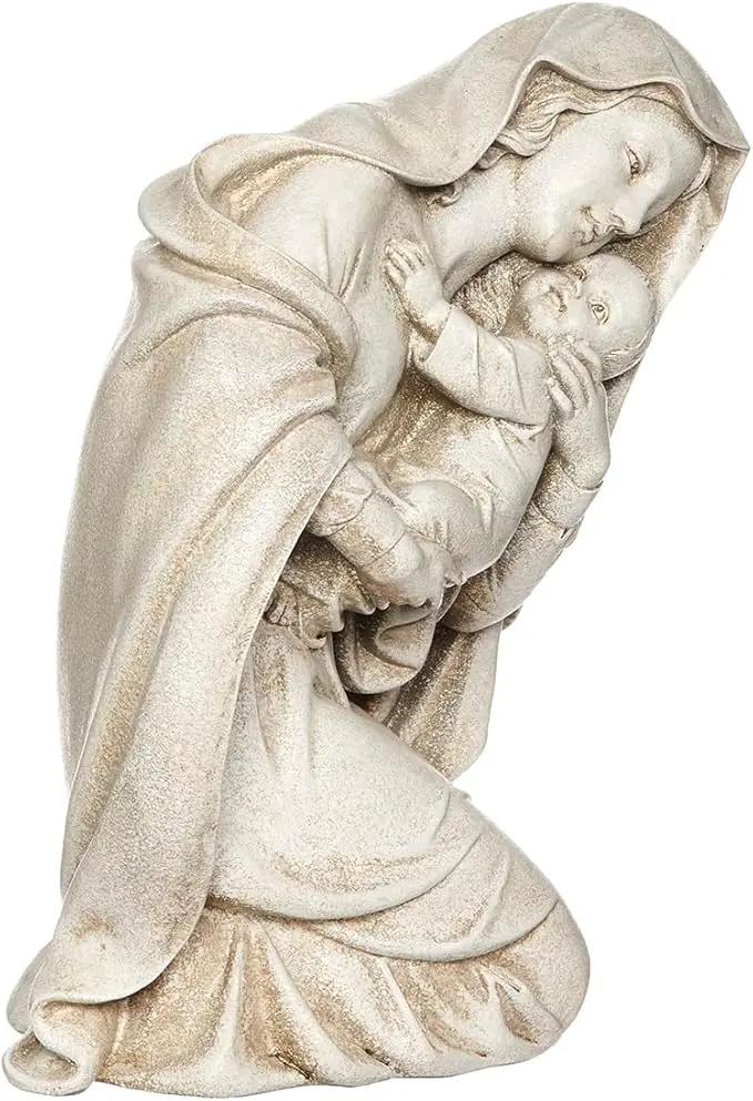 Joseph's Studio by Roman Inc., Kneeling Madonna, Garden Collection, Religious Statue, Holy Family, Memorial, Angel, Patron Saint, Garden Décor (6x10x13) by GreenHaven Gardens