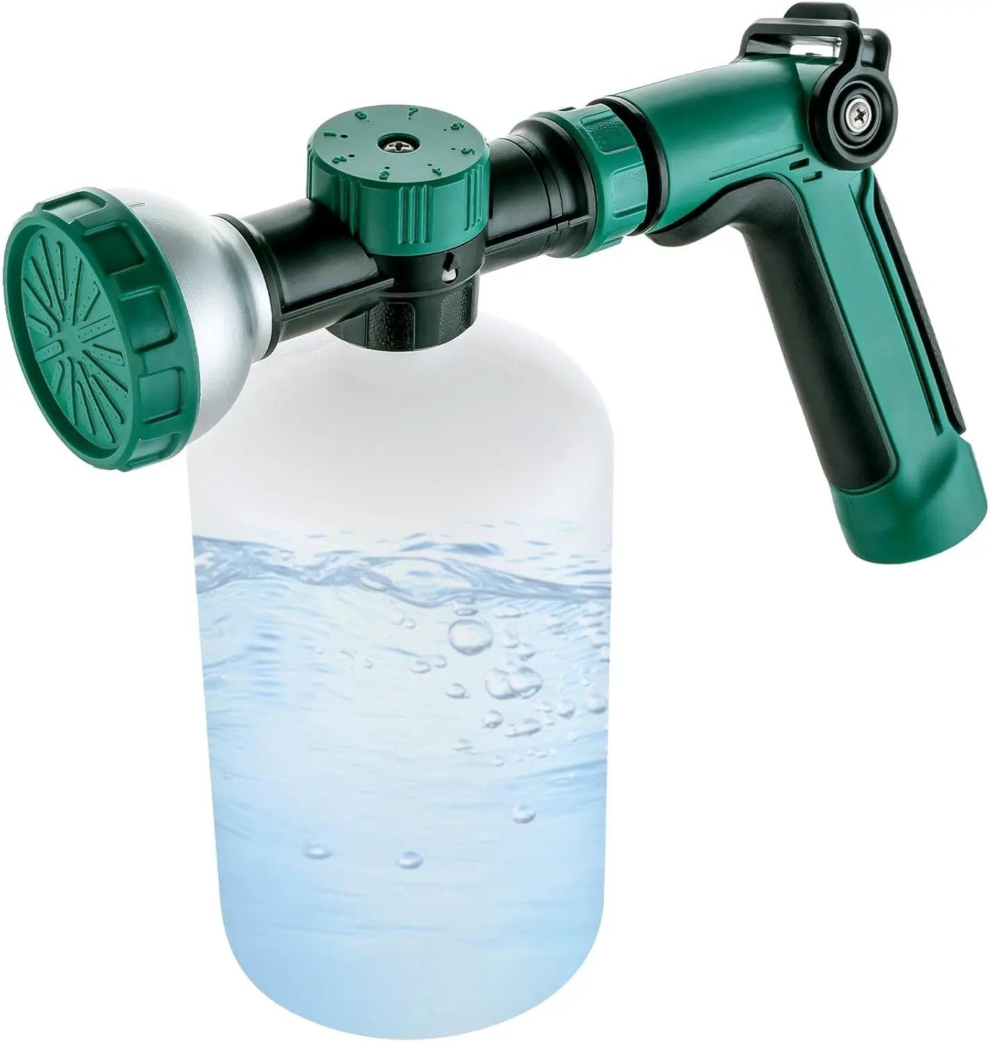 VENETIO 8-Dial Hose-End Sprayer for Liquid Fertilizer & Chemicals | Multi-Purpose Lawn and Garden Nozzle Spreader for Uniform Fertilizing, Pet Washing and Outdoor House Cleaning, 34oz Dispenser Bottle by GreenHaven Gardens