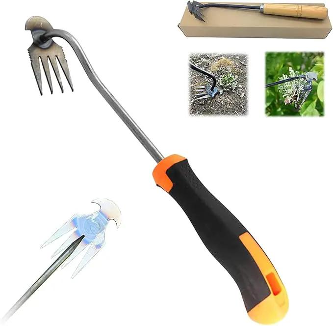Weeding Artifact Uprooting Garden Weeding Tool, Upgraded Weed Removal Tool, Stainless Steel/Manganese Steel Weed Puller Manual Weeders for Home Gardening Yard Farmland (14in Manganese Steel Rubber) by GreenHaven Gardens