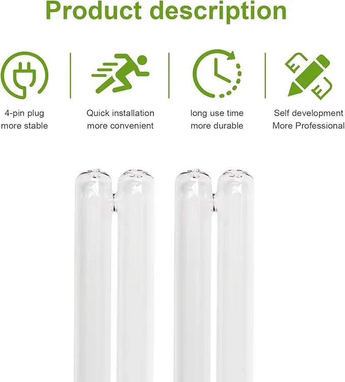 36 Watt UV Bulb Lamp for use with 2G11 (4-pin) Bulb Bases, a Fully Compatible Replacement for Jebao 36W PU-36W Filter(2 pcs) by GreenHaven Gardens