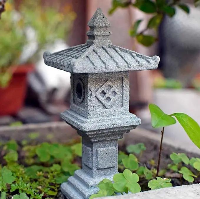 3 PCS Miniature Figurines Stone Pagoda Lantern Garden Statues Tiny Home Kit Meditation Accessories for Zen Garden Home Decor Yard Decorations Outdoor Statues Asian Garden Decor Japanese Gifts (2) by GreenHaven Gardens