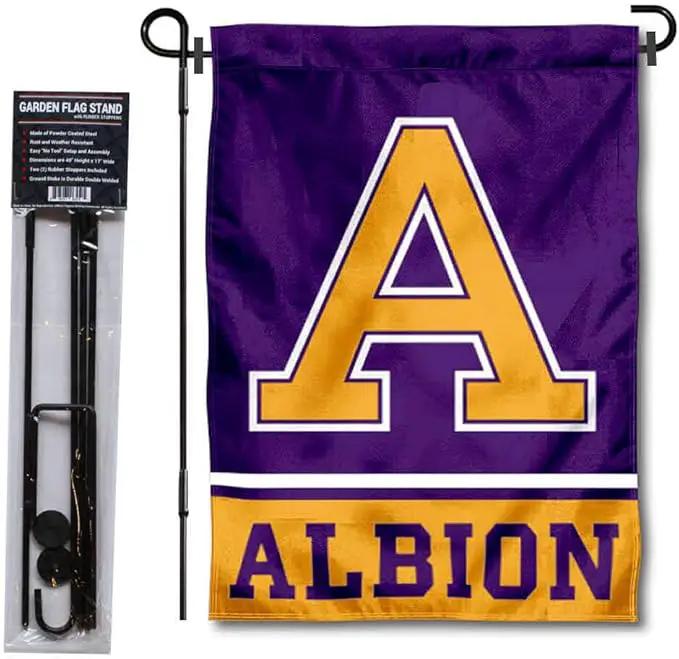 College Flags & Banners Co. Albion Britons Garden Flag with Stand Holder by GreenHaven Gardens