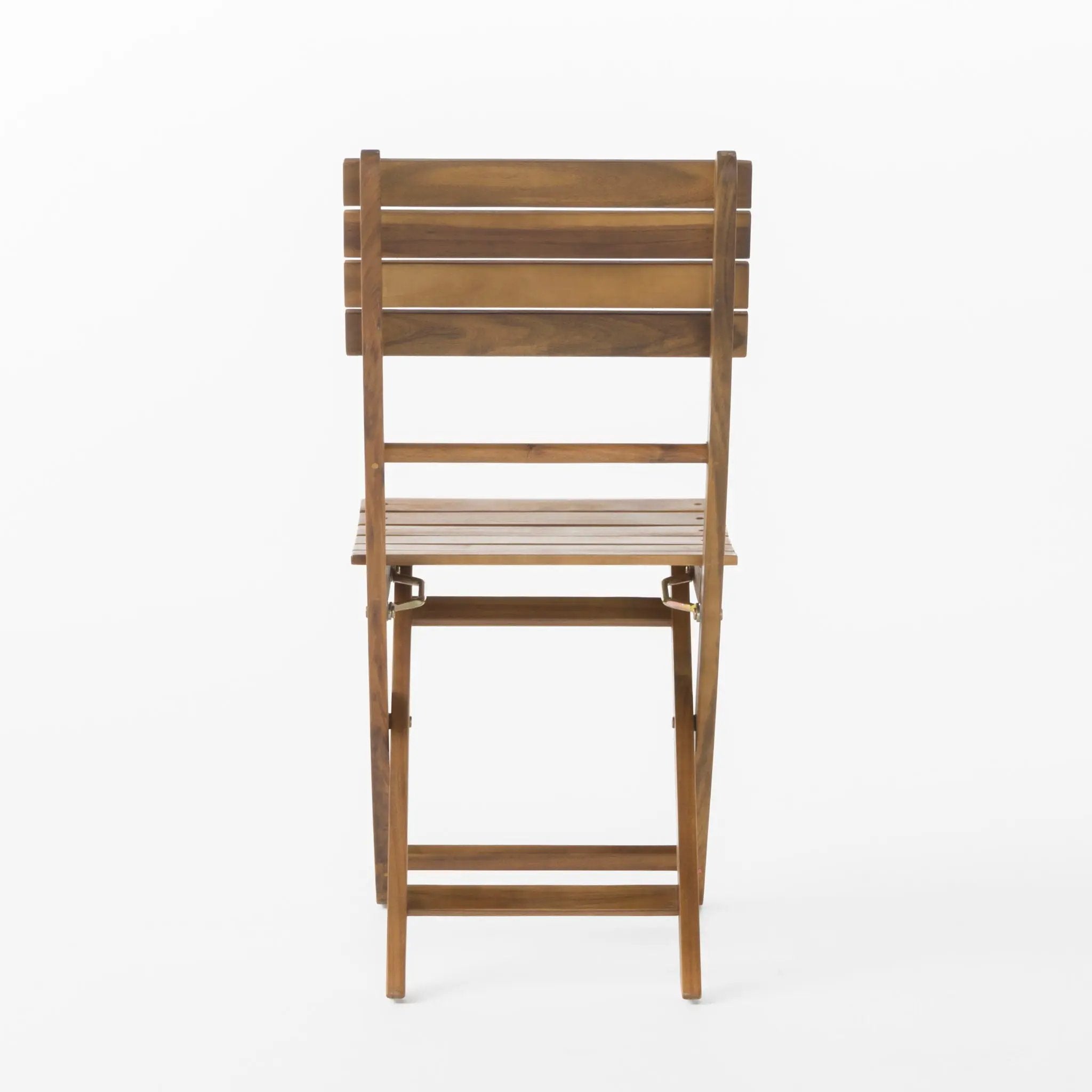 Outdoor Foldable Wood Dining Chair With Slat Design (Set of 2) by HouseOfZazla
