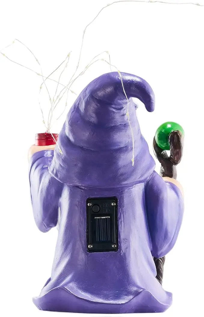 Resin Gnome Statue Outdoor Decor Waterproof Firework Solar LED Lights Gnomes Garden Sculpture Decorations for Outside Lawn Patio Yard Ornament Gifts (Gnome) by GreenHaven Gardens