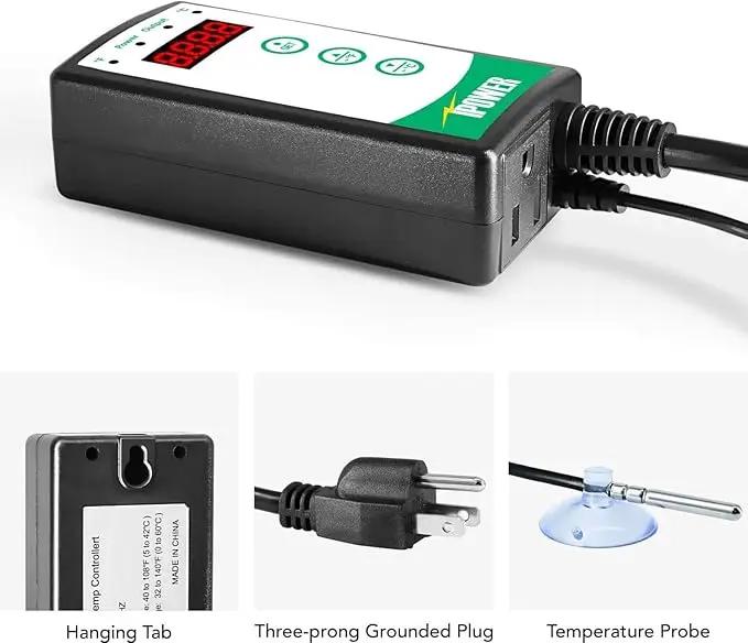 iPower Seedling Heat Mat Heating Pad 48"x20" with Digital Thermostat Combo Set, Waterproof for Indoor Seed Starting and Plant Germination by GreenHaven Gardens