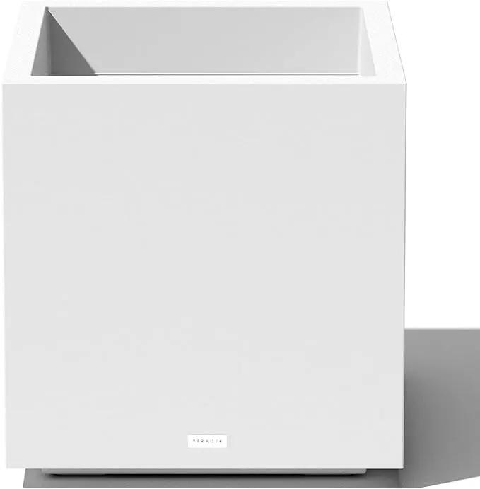 Veradek Block Series Cube Plastic Planter - Large Square Planter for Indoor or Outdoor Patio/Garden | Durable All-Weather Use with Drainage Holes | Modern Décor for Tall Plants, Trees, Flowers by GreenHaven Gardens