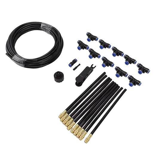 Haofy Drip Irrigation Kit, 360° Bendable Watering System Adjustable Bendable Nozzle Copper Sprayer atomizing System for Garden Yard Lawn Patio Plants Flower Bed (US Standard) by GreenHaven Gardens
