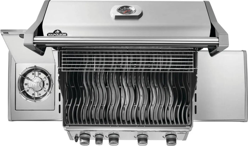 Napoleon Rogue 525 Propane Gas Grill with Range Side Burner, Stainless Steel, Durable 5-Burner Grilling Experience by GreenHaven Gardens