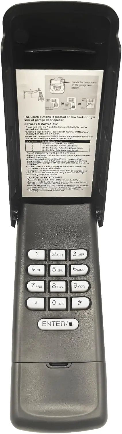 Black Garage Door Opener Keypad for liftmaster Chamberlain Craftsman Openers Produced Since 1993, Wireless Keyless Entry keypad, Replaces 877MAX, 878MAX, G940EV-P2, 877LM, 377LM, 977LM by GreenHaven Gardens