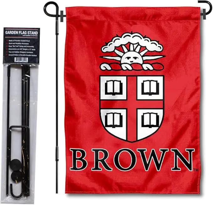 College Flags & Banners Co. Brown Bears Garden Flag with Stand Holder by GreenHaven Gardens