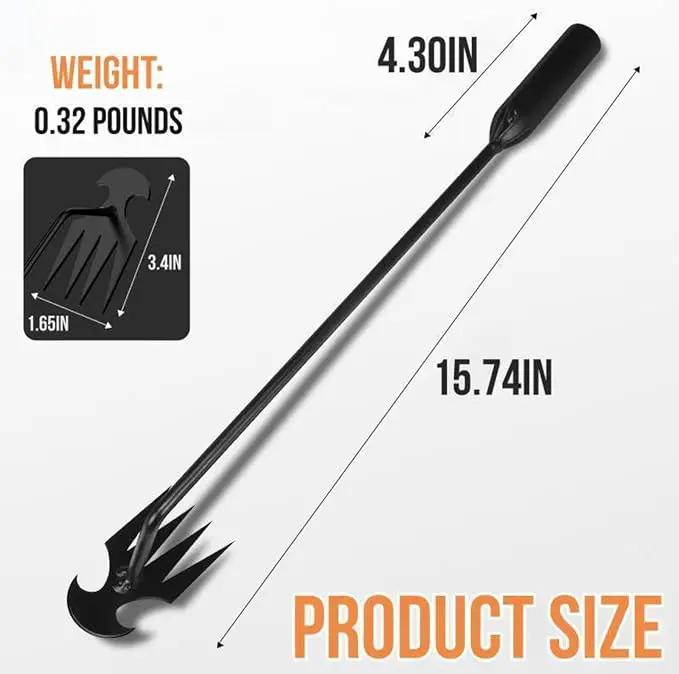 MOTEERLLU Weeding Artifact Uprooting Weeding Tool Gardening, 4-Claw Manganese Steel Weed Puller Garden Hand Weeder Tools, Weed Picker Grass Remover Tool by GreenHaven Gardens