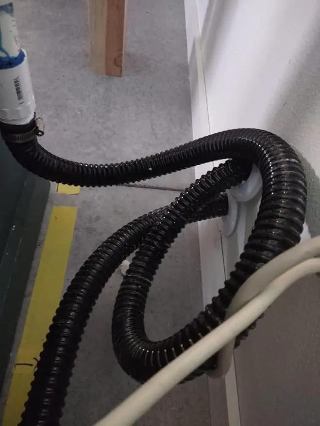 Pond Hose ID 1-1/2” × 25ft Black Corrugated Flexible Reinforced PVC Hose Vinyl Tubing for Pond Pump Fountain Garden Waterfall, Non-toxic & Kinkproof, with 2 clamps, 1.5in 38mm id by GreenHaven Gardens