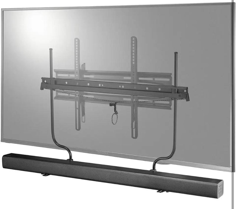 Rocketfish Universal Soundbar Mounting System - Black Soundbar Holder Compatible with 70" to 90" TVs - Adjustable Soundbar Bracket Mounting System - D by Selzalot