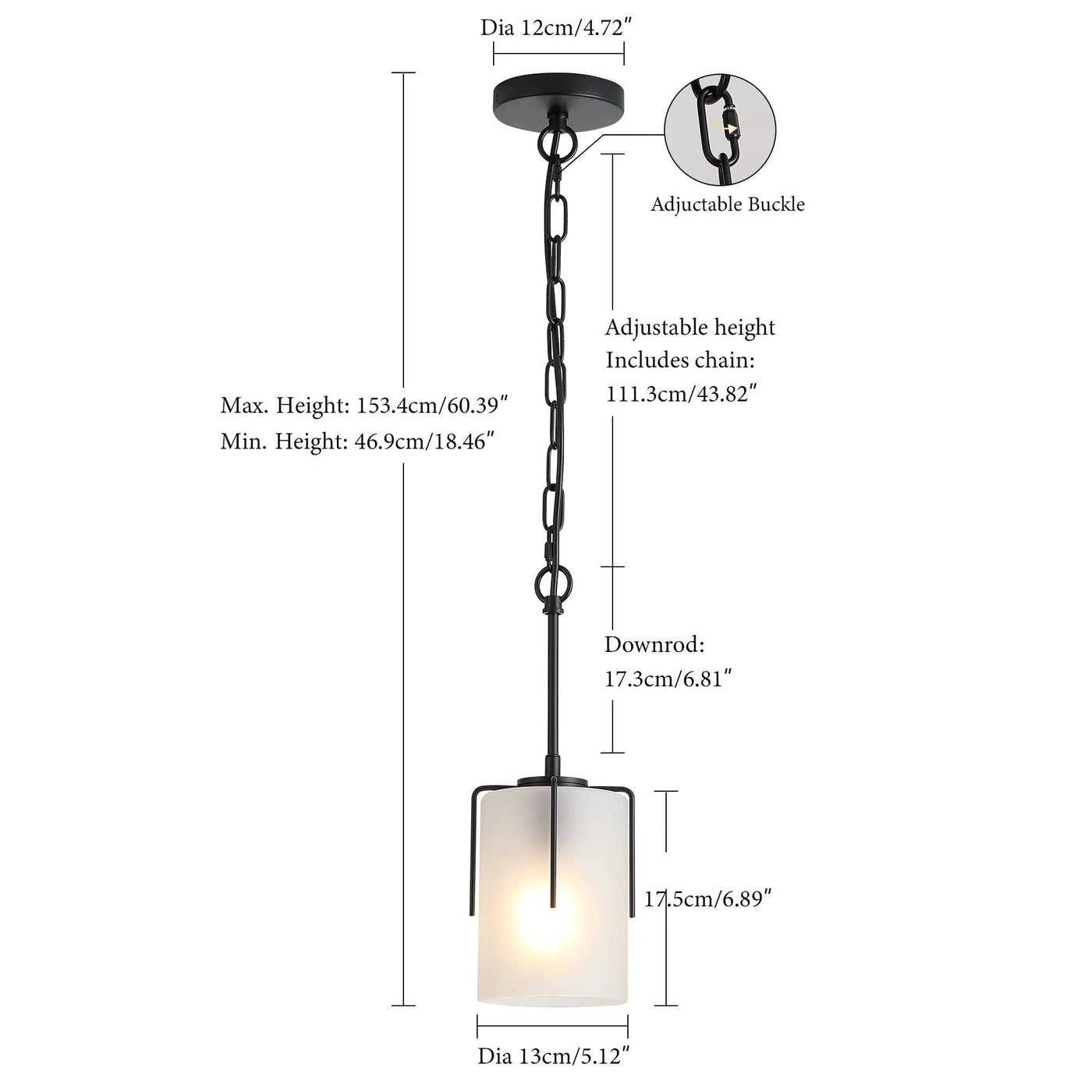 Adjustable Cylindrical Pendant Light by Unique Piece Furniture