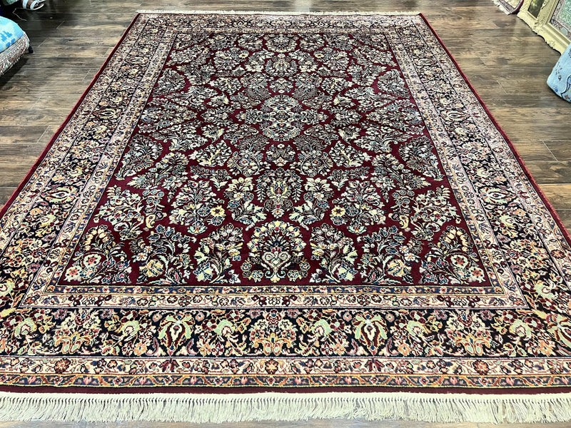 Karastan Rug 9x12 Red Sarouk #785, Wool Karastan Carpet, Discontinued Vintage, Original 700 Series, Karastan Area Rug by Jewel Rugs