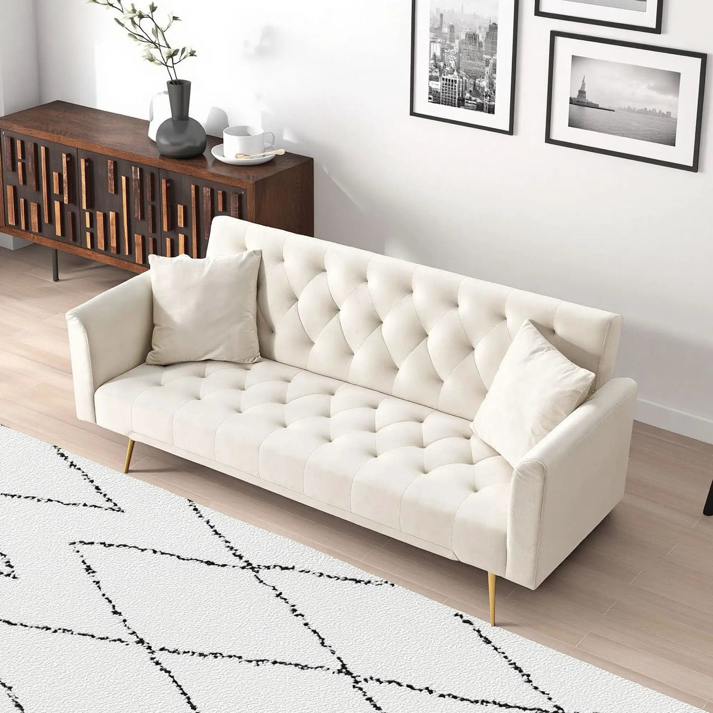 Convertible Double Folding Living Room Sofa Bed by Unique Piece Furniture