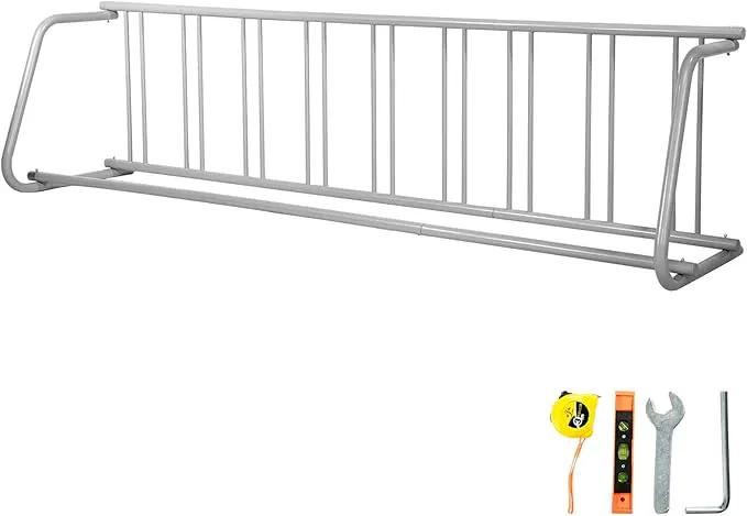 BestEquip 111" Length Floor Bike Rack, 9 Holders All-Steel Grid Bike Rack, Single-Side Storage Stand for Garages Streets Yards by GreenHaven Gardens