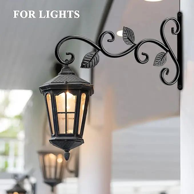 2 Pack Plants Hangers Outdoor Indoor Decor, Wall Hooks for Hanging Plant Bracket, Plant Hooks for Bird Feeder, Wind Chime, Lights, Lanterns by GreenHaven Gardens