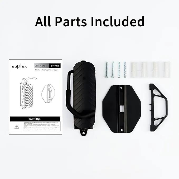 suptek Swivel Bike Wall Mount: Heavy-duty, space-saving vertical bike rack with 120° rotation, supports up to 132 lbs. Easy to install for road bikes, MTBs, and more. by GreenHaven Gardens