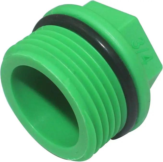30 Pieces 3/4" PT Male Threaded PPR PPR End Cap Plug Pipe Fittings Garden Hose Irrigation Water Tubing Stopper Prevent Leakage Choke Plug by GreenHaven Gardens